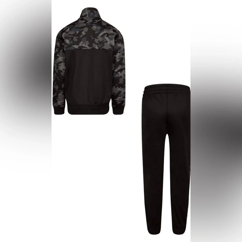 Nike Boys Therma Dri-FIT Black Camo Tracksuit 2T Jacket Jogger Set NWT